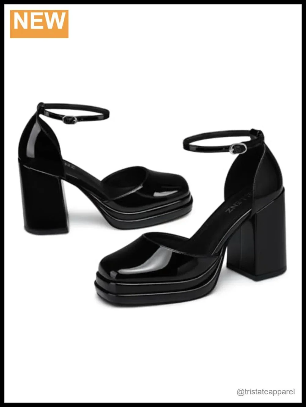 Chunky High Heels Ankle Strap Platform Pumps Dress Wedding Shoes Bridal